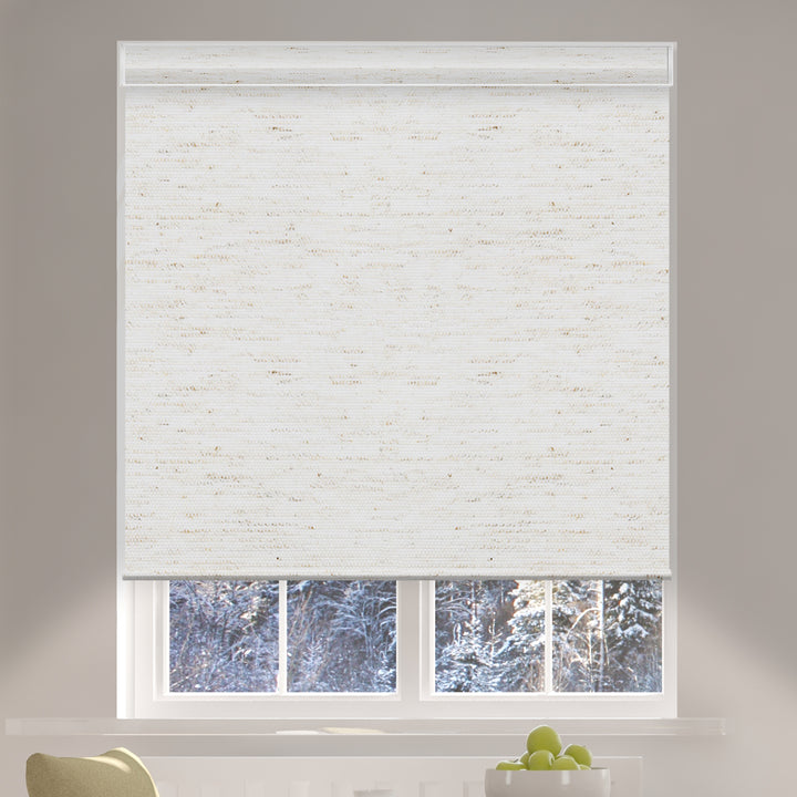 Canisteo Motorized Roller Shades | Blackout | Linen