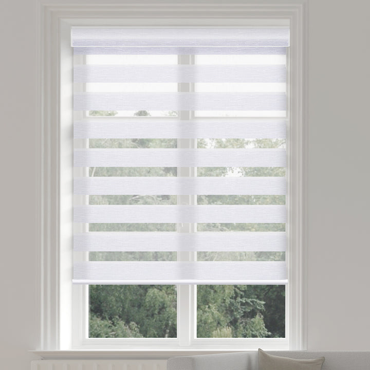 Canisteo Motorized Zebra Shades | Translucent | Grace