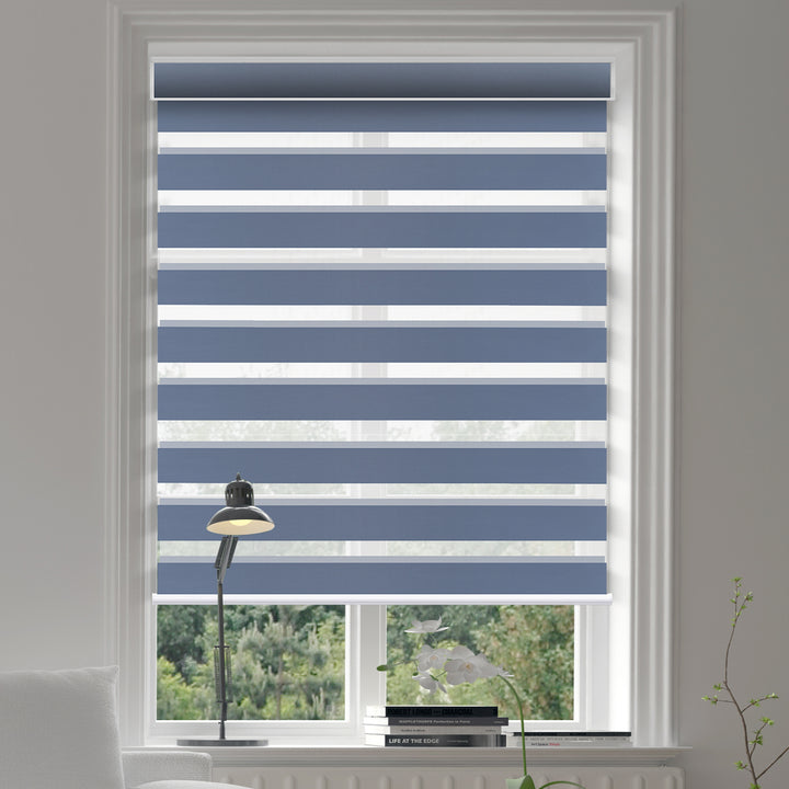 Canisteo Motorized Zebra Shades | Translucent | Serene